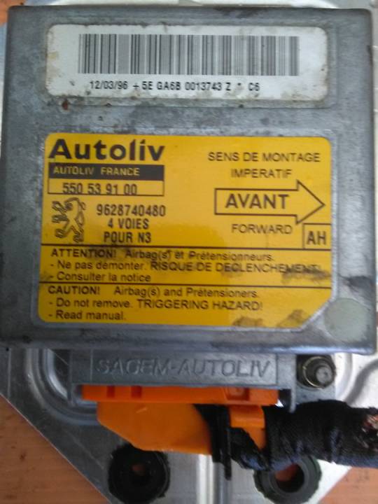 Řídící jednotka airbagu - PEUGEOT - 306 hatchback (7A, 7C, N3, N5)