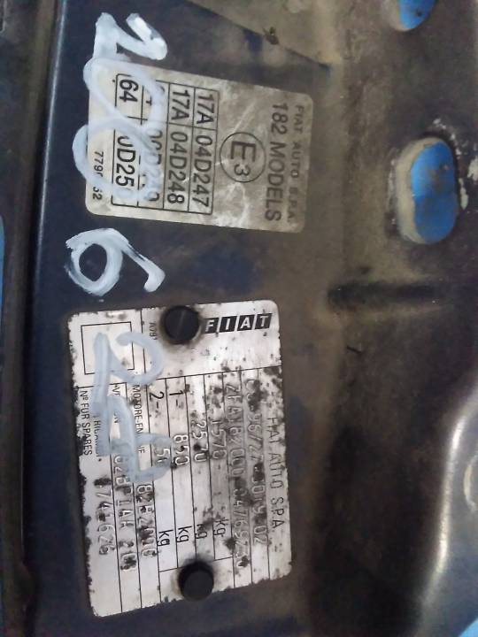 Přední čelo stěna příčka - FIAT - BRAVA (182_)