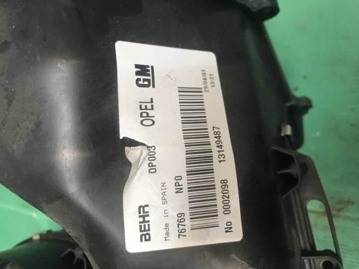 Přední Ventilátor - OPEL - MERIVA A